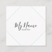 Tarjeta de visita cuadrado vierkante visitekaartje (Voorkant)