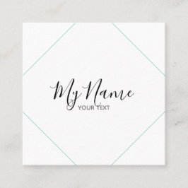 Tarjeta de visita cuadrado vierkante visitekaartje