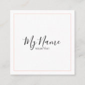 Tarjeta de visita cuadrado vierkante visitekaartje (Voorkant)