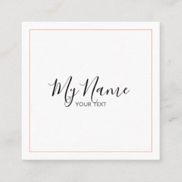Tarjeta de visita cuadrado vierkante visitekaartje