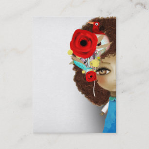 Tarjeta de visita de señora Beauful Eye Hair Visitekaartje