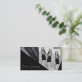 tarjeta de visita elegante visitekaartje (Staand voorkant)