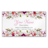 Tarjeta de visita - Floral Magnetisch Visitekaartje (Voorkant)
