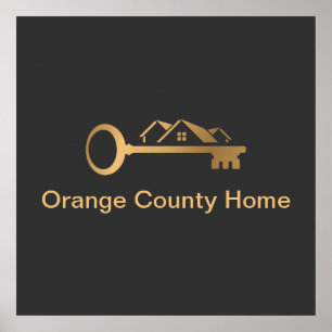 Tarjeta De Visita Inmobiliaria Profesional Agregar Poster