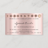 Tarjeta De Visita Loyalty Kaart 10 Punch Princess Visitekaartje (Achterkant)