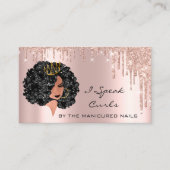 Tarjeta De Visita Loyalty Kaart 10 Punch Princess Visitekaartje (Voorkant)