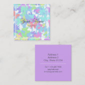 Tarjeta de Visita - Mariposas Vierkante Visitekaartje (Voorkant / Achterkant)