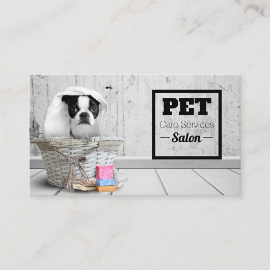 Tarjeta De Visita Mascota Grooming Visitekaartje (Voorkant)