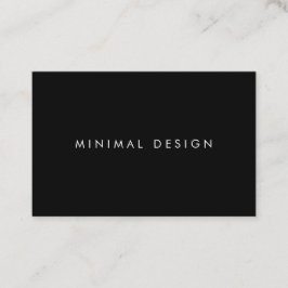 Tarjeta de visita Minimal Black BusinessCard Visitekaartje