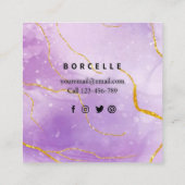 Tarjeta de Visita Moderna Contactkaartje (Achterkant)