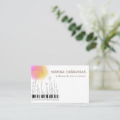 Tarjeta de visita música visitekaartje (Staand voorkant)