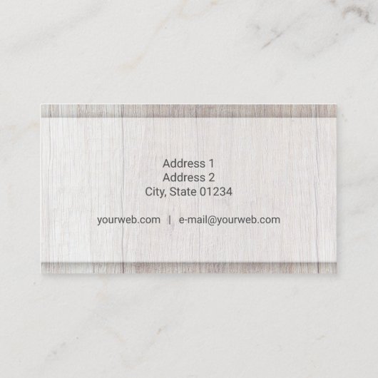 Tarjeta de visita - Natural 05 Visitekaartje (Achterkant)