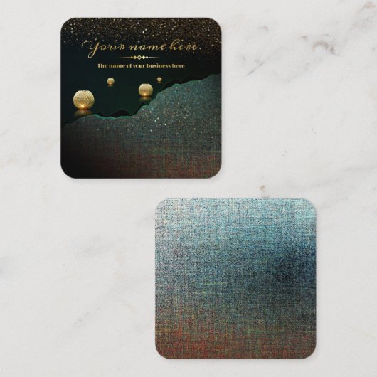 TARJETA DE VISITA negocio Vierkante Visitekaartje (Voorkant / Achterkant)