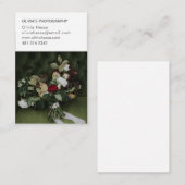 Tarjeta de visita para fotógrafo 7 Foto + Datos Visitekaartje (Voorkant / Achterkant)