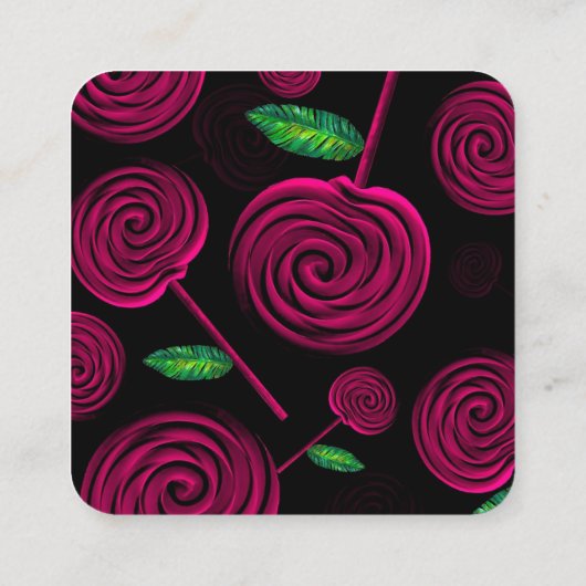 TARJETA DE VISITA pastelería Vierkante Visitekaartje (Achterkant)