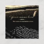 tarjeta de visita personalizada para escritor vierkante visitekaartje (Voorkant)