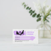 Tarjeta De Visita Pet Care / Sitting services / P Visitekaartje (Staand voorkant)