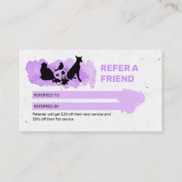 Tarjeta De Visita Pet Care  / Sitting services / P Visitekaartje