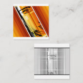 Tarjeta de visita vierkante visitekaartje (Voorkant / Achterkant)