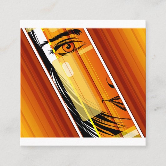 Tarjeta de visita vierkante visitekaartje (Voorkant)