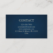 Tarjeta de visita visitekaartje (Achterkant)
