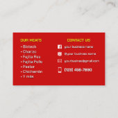 Tarjeta de visita visitekaartje (Achterkant)