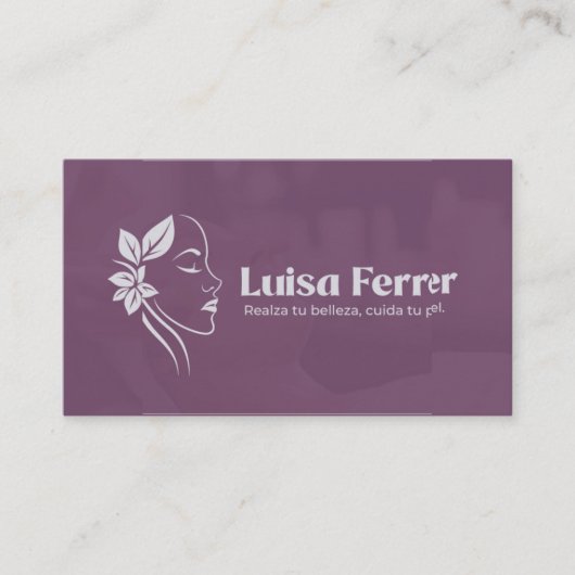 Tarjeta de visita visitekaartje (Voorkant)