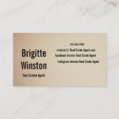 Tarjeta de visita visitekaartje (Achterkant)