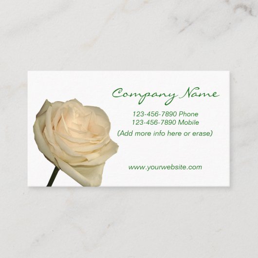 Tarjeta de Visitas - Floral Visitekaartje (Voorkant)