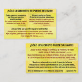 Tarjeta del Evangelio - Español RVR 1909 Visitekaartje (Voorkant / Achterkant)