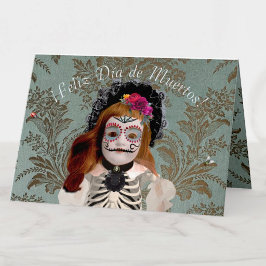 Tarjeta Elegante Día de Muertos Groet (español) Kaart