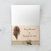 Tarjeta felicitación feliz navidad próspero feestdagen kaart (Binnen)