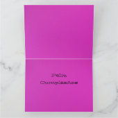 Tarjeta - Feliz Cumpleaños - Las Dalias Rosas Kaart (Binnen)