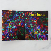 Tarjeta - Feliz Cumpleaños - Todas Luces en Kleur Kaart (Binnen)