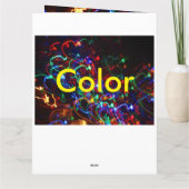 Tarjeta - Feliz Cumpleaños - Todas Luces en Kleur Kaart (Achterkant)