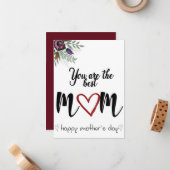 Tarjeta Feliz día de las madres Notitiekaartje (Voorkant / Achterkant in situ)