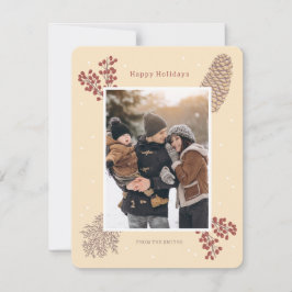 Tarjeta festiva baya rama navidad invierno vintage feestdagenkaart