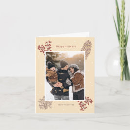 Tarjeta festiva baya rama navidad invierno vintage kaart