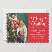 Tarjeta Festiva Family Christmas Cookie photo Card Feestdagenkaart (Voorkant)