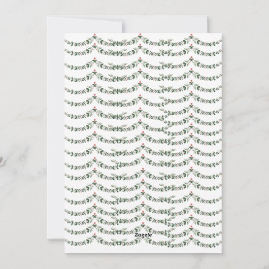 Tarjeta Festiva Navidades de Botánico Mistletoe Feestdagenkaart (Achterkant)