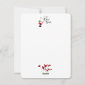 Tarjeta festiva plana para año nuevo  con rosas feestdagenkaart (Achterkant)