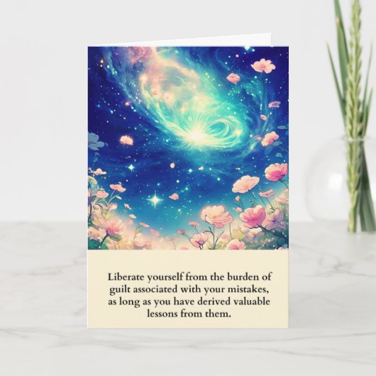 Tarjeta flowers message happy birthday kaart (Voorkant)