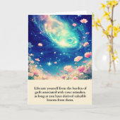 Tarjeta flowers message happy birthday kaart (Gele Bloem)