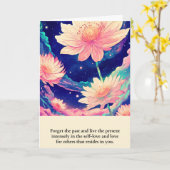 Tarjeta flowers message happy birthday kaart (Gele Bloem)