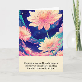 Tarjeta flowers message happy birthday kaart