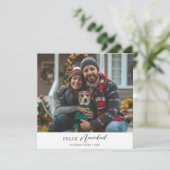 Tarjeta Fotográfica De Feliz Navidad | Christmas Feestdagenkaart (Staand voorkant)