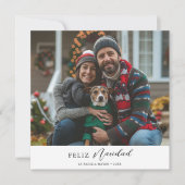Tarjeta Fotográfica De Feliz Navidad | Christmas Feestdagenkaart (Voorkant)