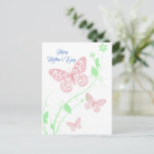 Tarjeta - Happy Moederdag - Mariposas Briefkaart (Staand voorkant)