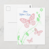Tarjeta - Happy Moederdag - Mariposas Briefkaart (Voorkant / Achterkant)