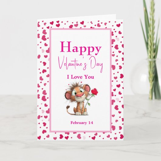 Tarjeta Happy Valentine's Day Feestdagen Kaart (Voorkant)